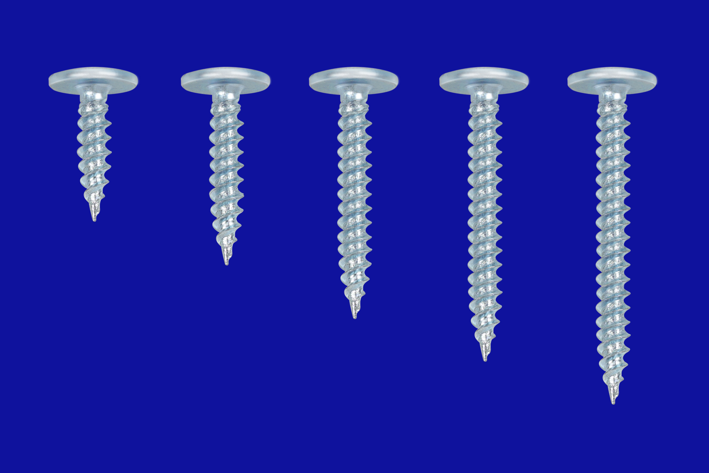 圓頭華司尖尾螺絲_阳江市得盟五金制品有限公司_得盟制造_自攻螺丝